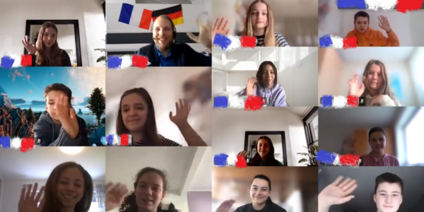 Digitaler Frankreich-Austausch